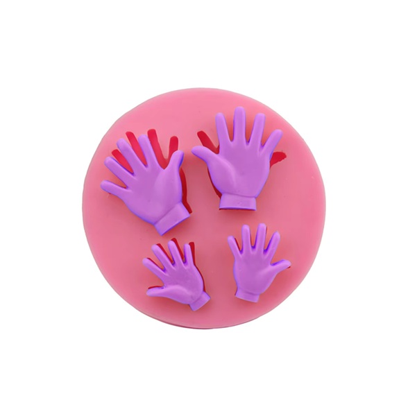 4 HAND SHAPE SILICONE MOULD