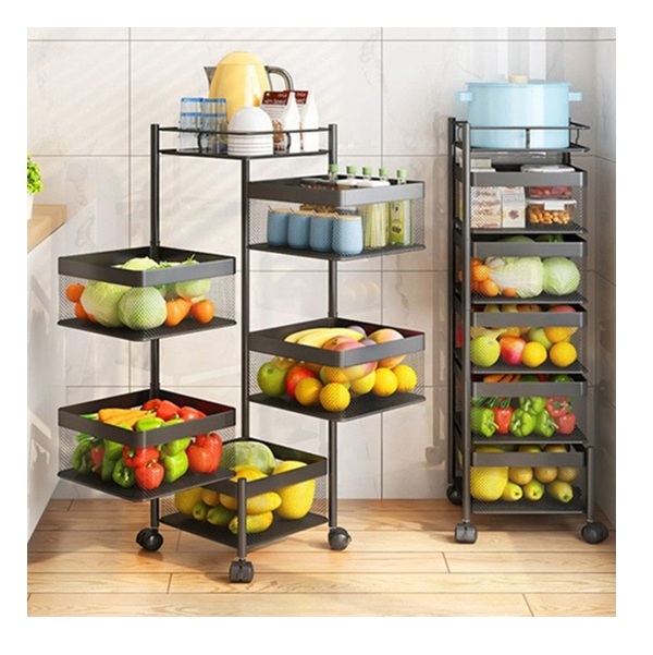 5 TIER KITCHEN STORAGE RACK - SQUARE