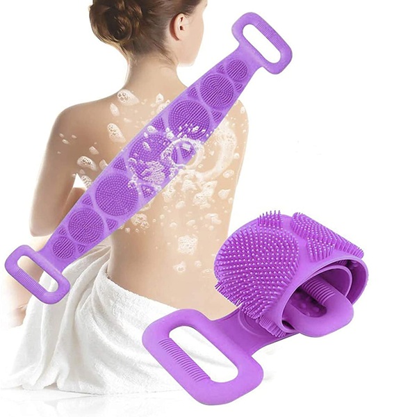 SILICONE BATH SHOWER BACK SCRUBBER