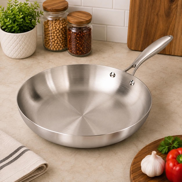 STAINLESS STEEL FRYING PAN 20CM