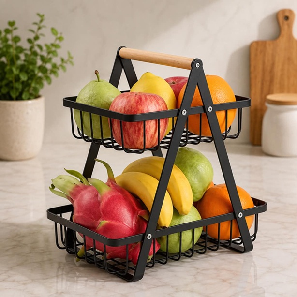 2TIER FRUIT BASKET