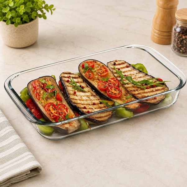 BOROSICILATE RECTANGLE BAKING DISH  2.2L